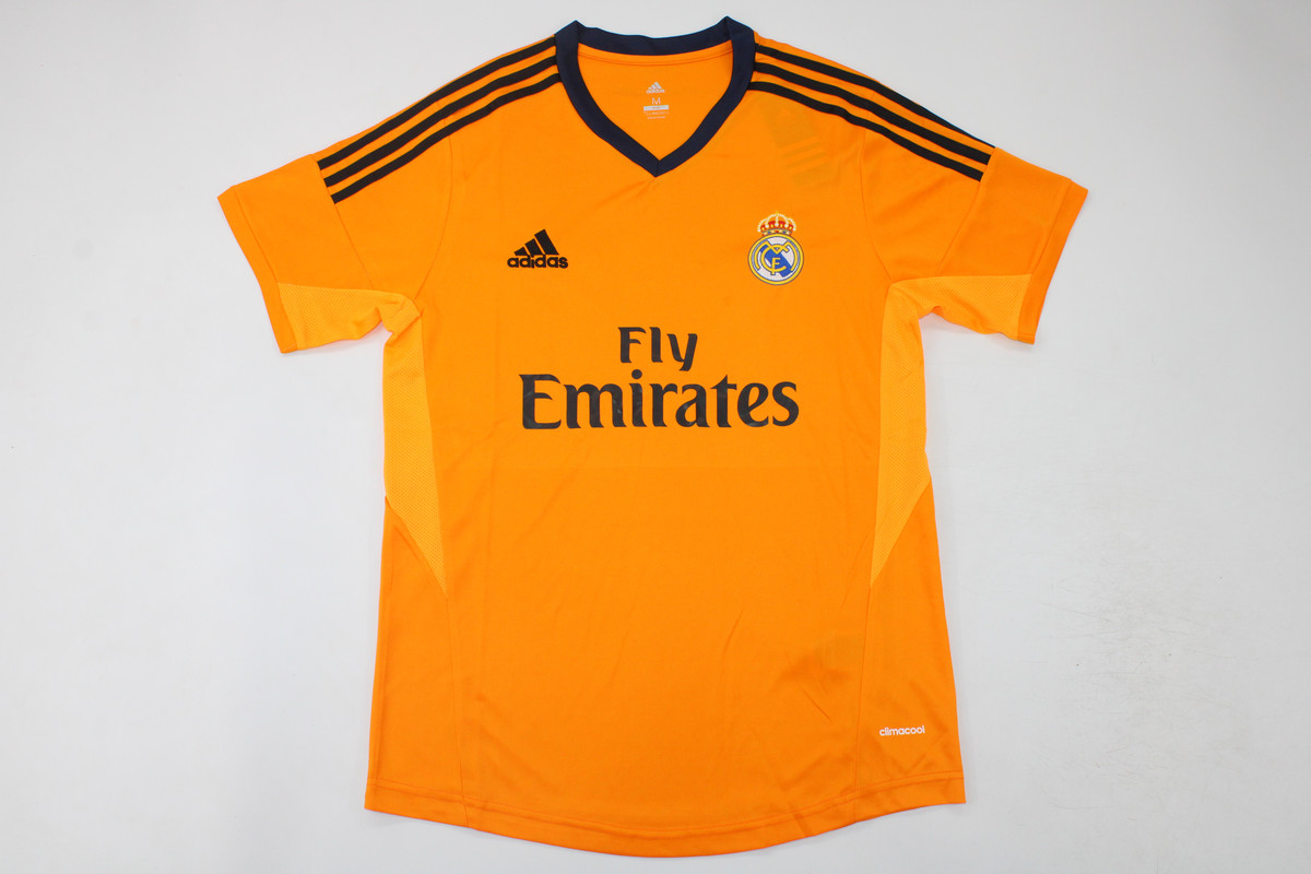 AAA Quality Real Madrid 13/14 Third Orange Soccer Jersey